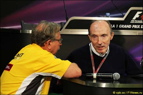 Жан-Франсуа Кобе (Renault Sport) и Фрэнк Уильямс (Williams)