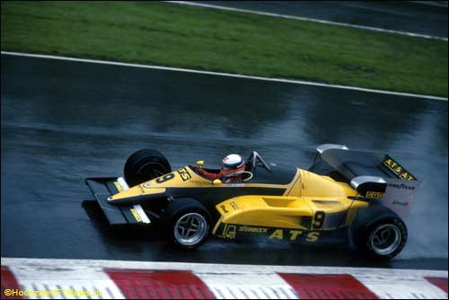 ATS немецкого пилота на Гран При Бельгии 1983 года