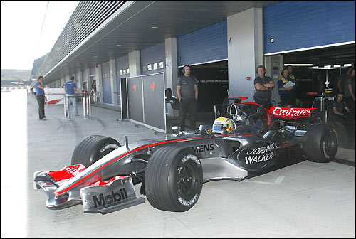 Льюис Хэмилтон ан тестах McLaren. Осень 2006-го...