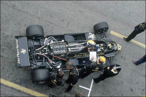 Пупо за рулем Lotus на Гран При Голландии 1982 года