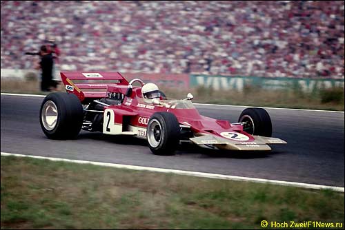 Йохен Риндт на трассе Гран При Германии 1970 года