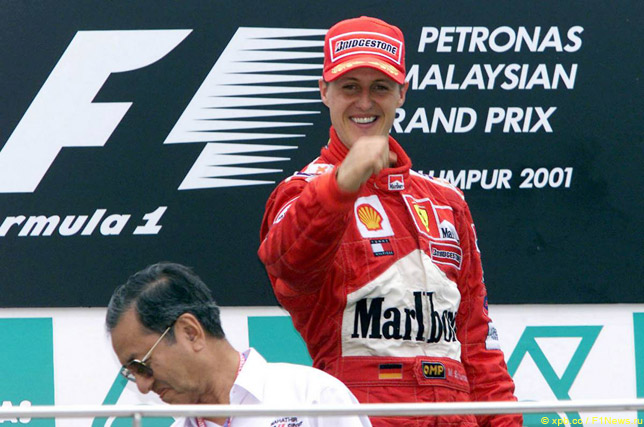 В Малайзии в 2001 году Шумахер одержал вторую победу подряд