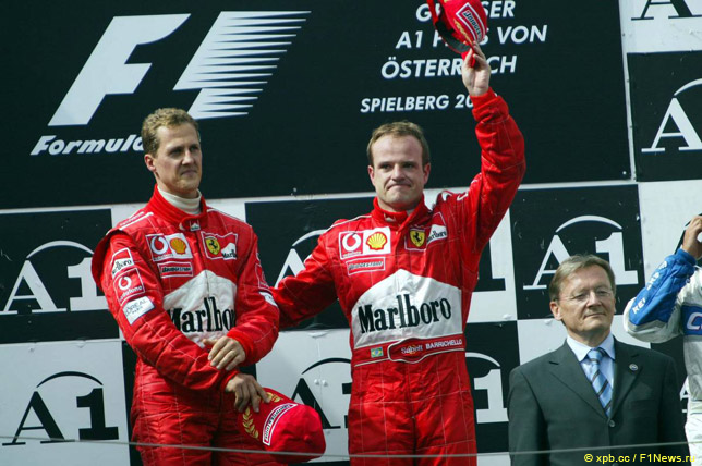 Подиум Гран При Австрии 2002 года