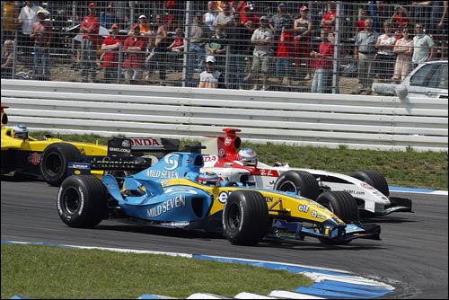 Борьба Дженсона Баттона и Фернандо Алонсо на Гран При Германии 2004 года