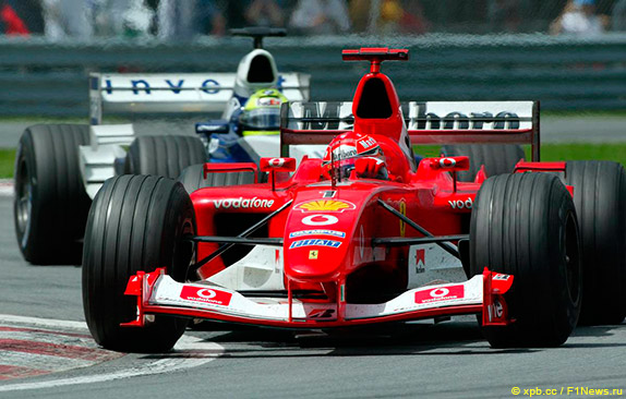 Михаэль и Ральф Шумахеры на Гран При Канады 2003 года
