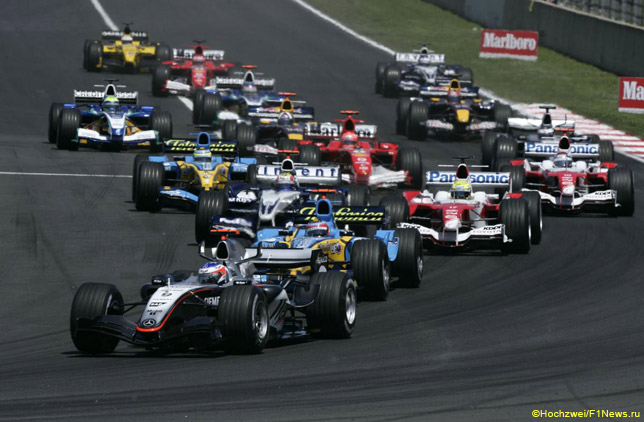 Старт Гран При Испании 2005 года