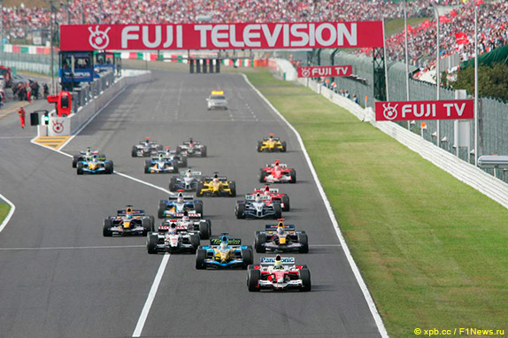 Старт Гран При Японии 2005 года