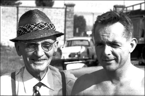 Витторио Яно с Филом Хиллом на Гран При Бельгии 1962 года