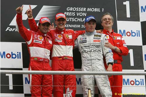 Мартинелли на подиуме Гран При Германии 2006 года