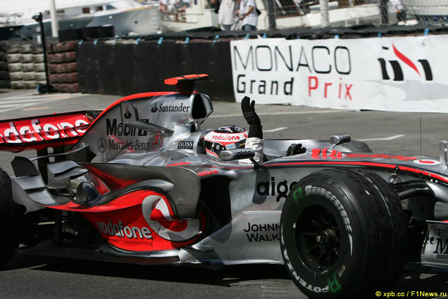 Фернандо Алонсо выигрывает Гран При Монако 2007 года