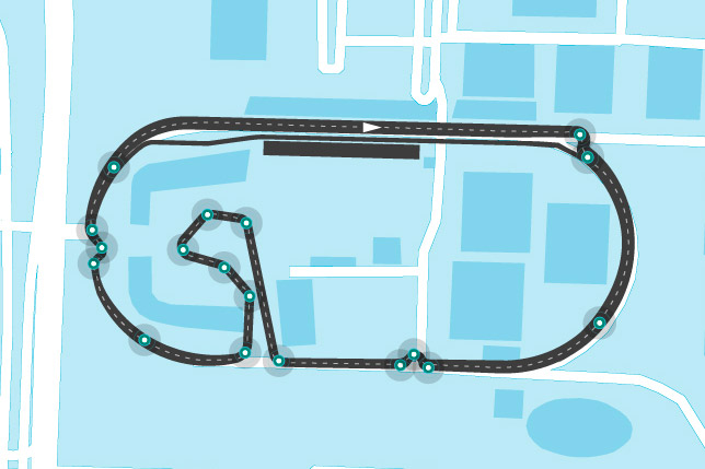 Схема трассы Формулы E в Мехико