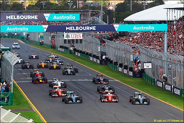 Старт Гран При Австралии 2016.