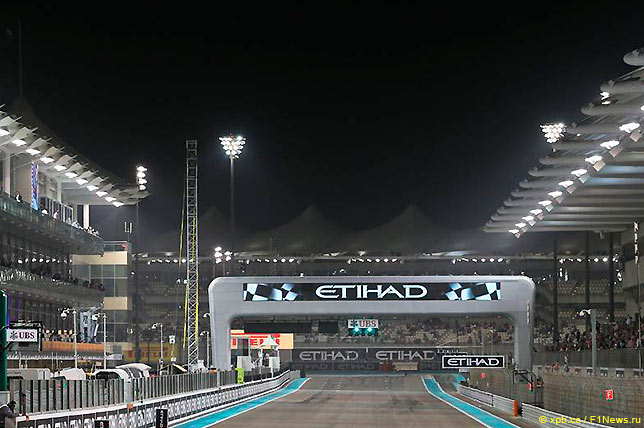 Стартовое поле Гран При Абу-Даби 2016