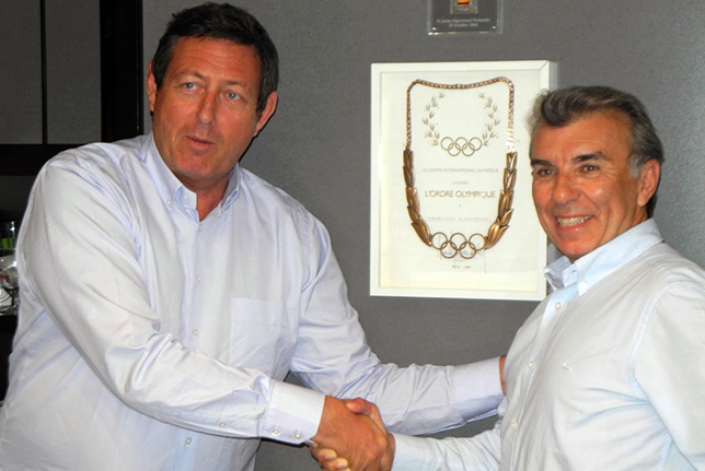 Руководитель FIA WEC Жерар Неве и президент RPM Racing Хайме Альгерсуари