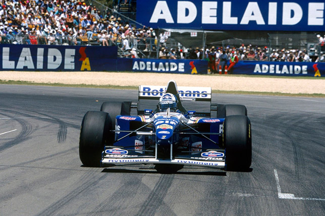 Дэвид Култхард за рулём Williams на Гран При Австралии 1995 года в Аделаиде