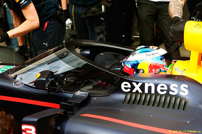 Система AeroScreen команды Red Bull Racing