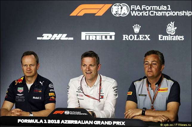Пресс-конференция в пятницу: Пол Монаган (Red Bull), Джеймс Эллисон (Mercedes) и Марио Изола (Pirelli)