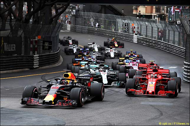 Старт Гран При Монако 2018