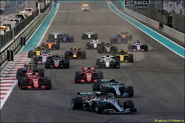 Старт Гран При Абу-Даби 2018