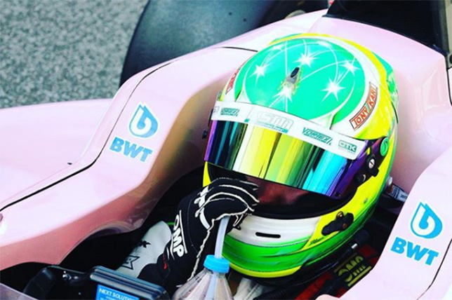 Дэвид Шумахер за рулём машины Формулы 4