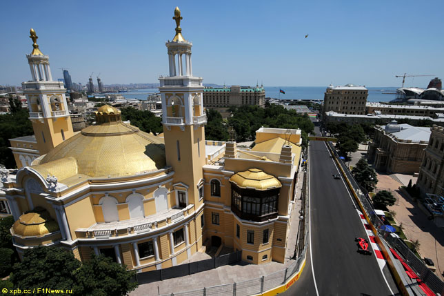Трасса в Баку