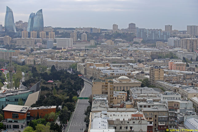 Трасса в Баку