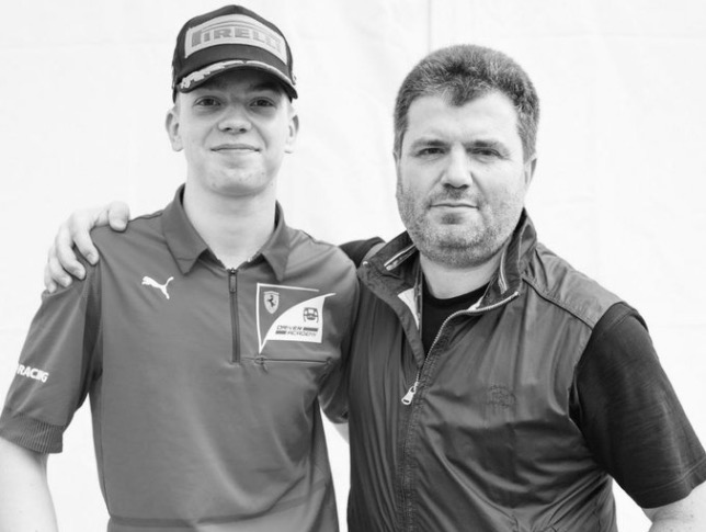 Роберт Шварцман и его отец, Михаил Романович Шварцман, фото SMP Racing