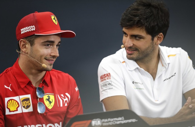 Шарль Леклер и Карлос Сайнс - будущие напарники в Ferrari
