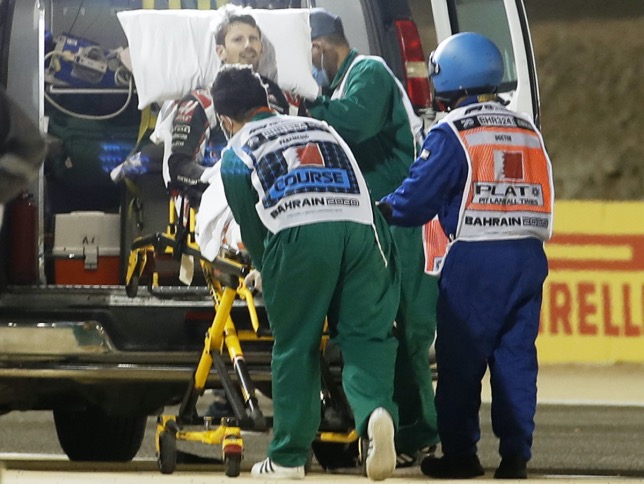 Роман Грожан в машине скорой помощи на месте аварии, фото HochZwei