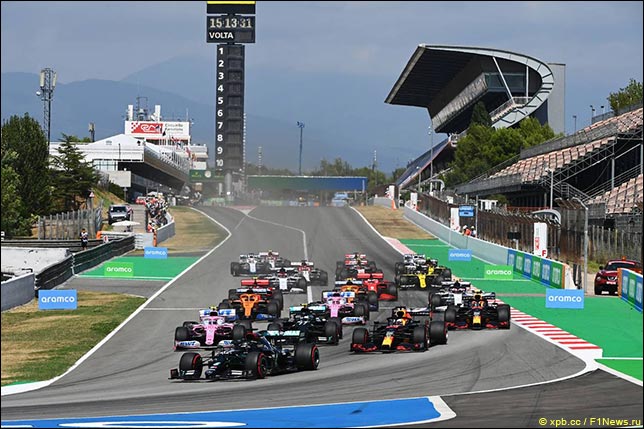 Старт Гран При Испании 2020 года