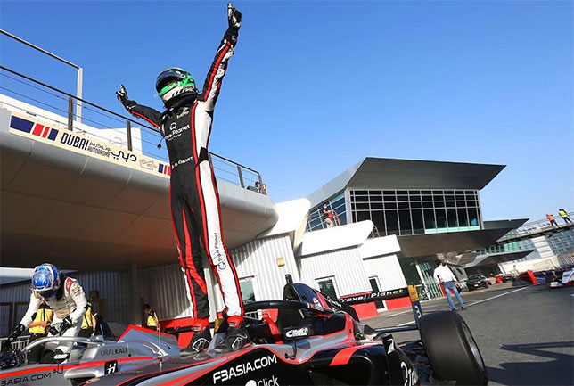 Пьер-Луи Шове - победитель третьй гонки Ф3 на этапе в Дубае, фото пресс-службы серии