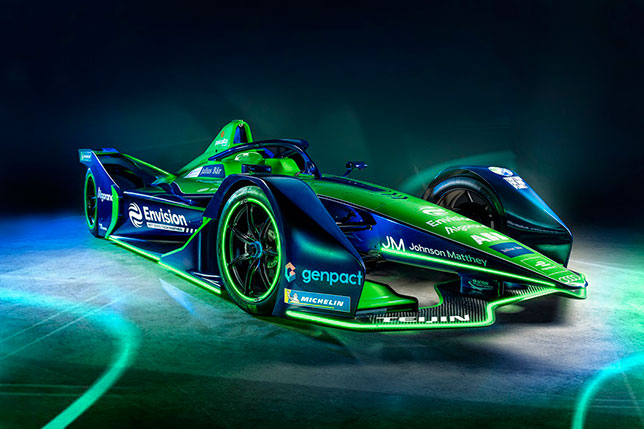 Машина Envision Racing в новой раскраске, фото пресс-службы Формулы E