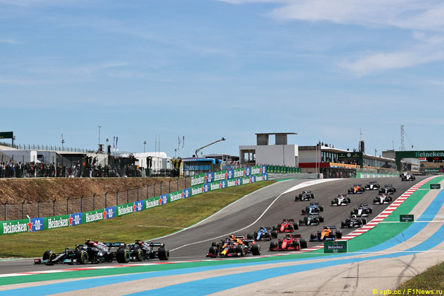 Старт Гран При Португалии, 2021 год