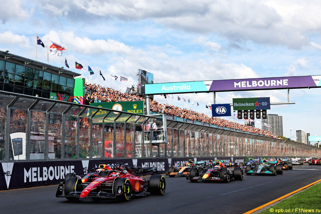 Старт Гран При Австралии, 2022 год