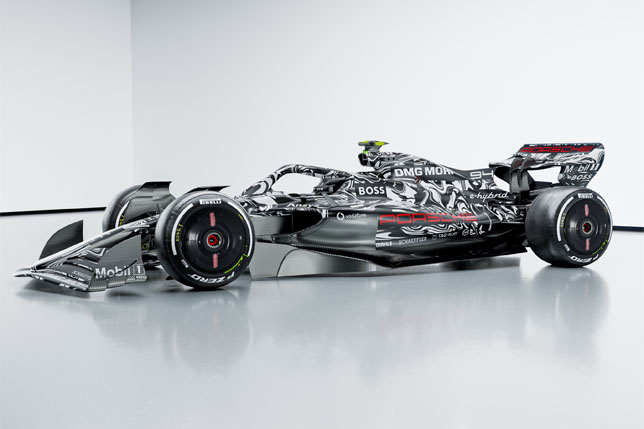Концепт машины Формулы 1 команды Porsche, разработанный британским дизайнером Шоном Буллом