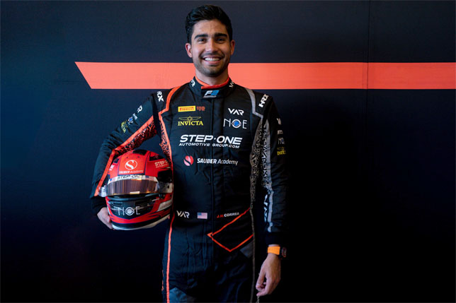 Хуан-Мануэль Корреа вернётся в Формулу 2 в Абу-Даби
