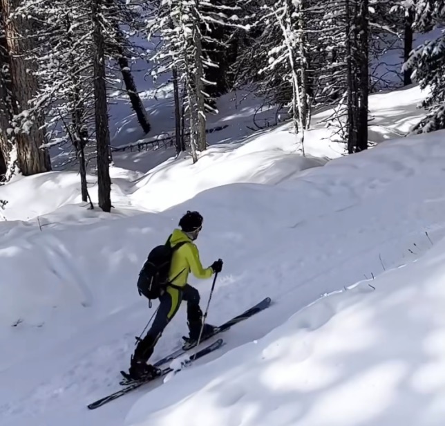 Фернандо Алонсо на лыжной тренировке в Доломитовых Альпах, фото из социальных сетей