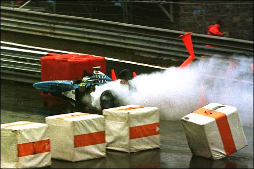 Гран При Бельгии'98. Авария Джанкарло Физикеллы