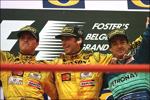 Подиум Гран При Бельгии'98