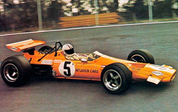 Денни Халм на Гран При Мексики 1969 года. Фото McLaren