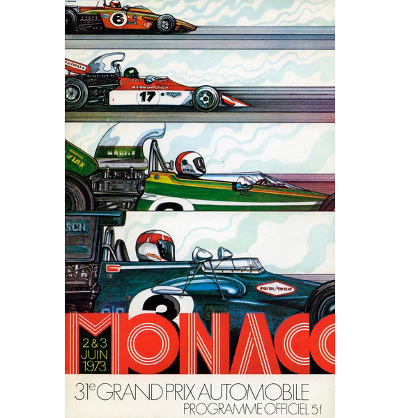 Афиша Гран При Монако 1973 года