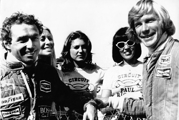 Йохен Масс и Джеймс Хант на Гран При Франции 1976 года