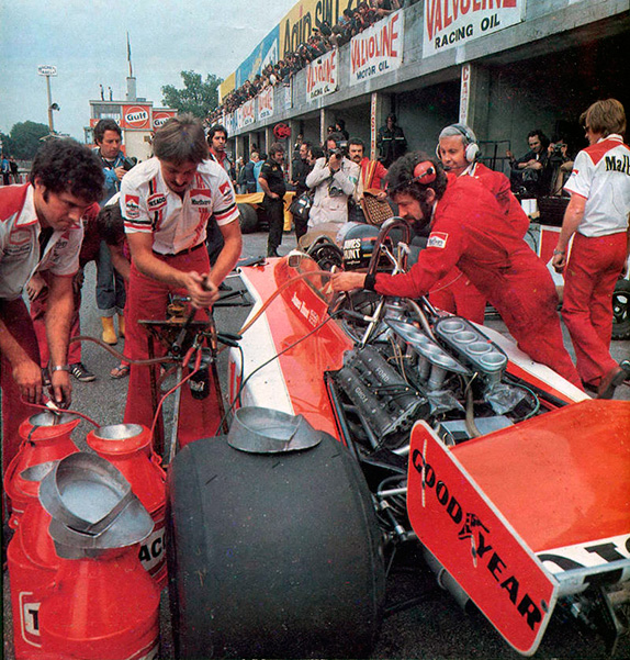 McLaren Джеймса Ханта на Гран При Италии 1976 года