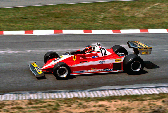 Жиль Вильнёв на Гран При Германии 1978 года. Фото Ferrari