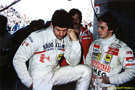 Джоди Шектер и Жиль Вильнёв на Гран При Нидерландов 1979 года