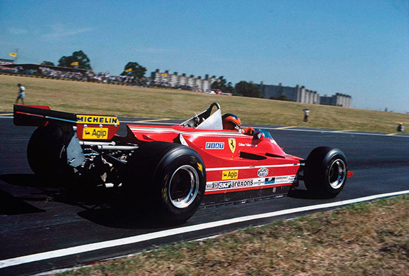 Жиль Вильнёв на Гран При Аргентины 1980 года. Фото Ferrari