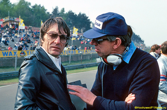 Берни Экклстоун и Кен Тиррелл на Гран При Бельгии 1980 года