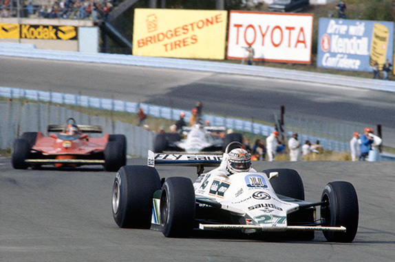 Алан Джонс и Жиль Вильнёв на Гран При США 1980 года
