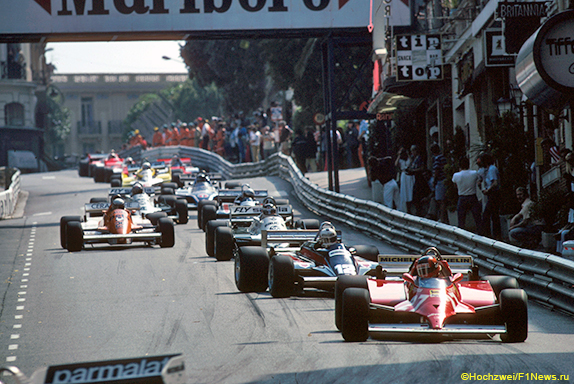 Старт Гран При Монако 1981 года