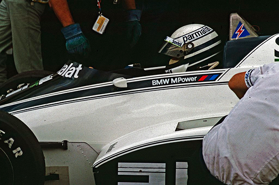 Риккардо Патрезе (Brabham) на Гран При Швейцарии 1982 года